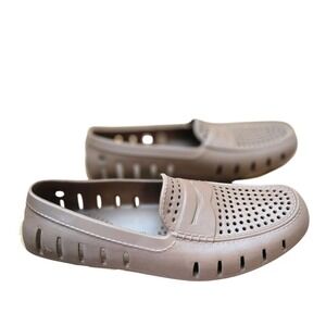 Floafers Country Club Brown Slip On Driver Loafer Water Shoes Clogs Mens Size 9‎